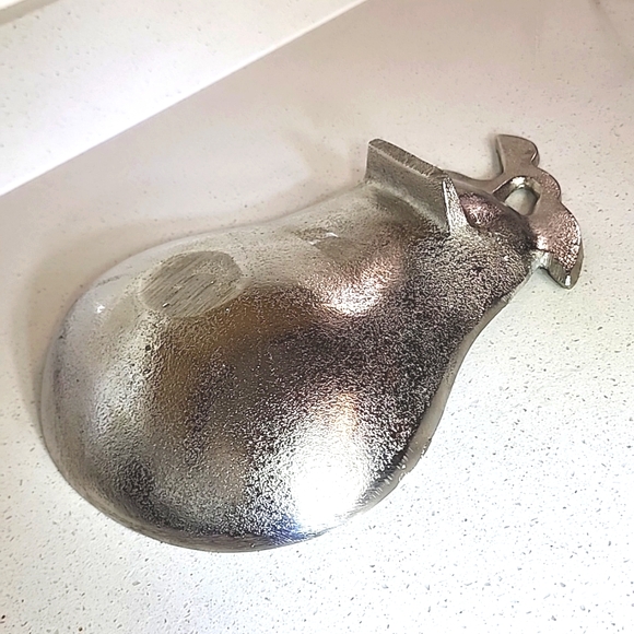 Pewter/Metal Pear Shape platter. - Picture 4 of 9